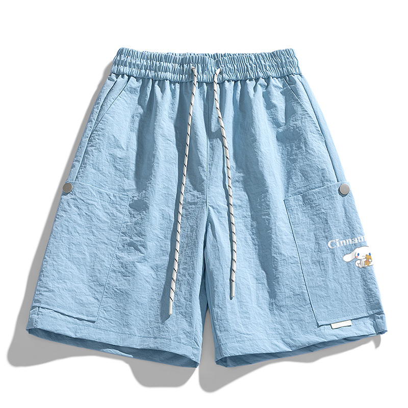 

Шорты повседневные Unisex CINNAMOROLL Yugui Dog Sanrio, светло-голубой