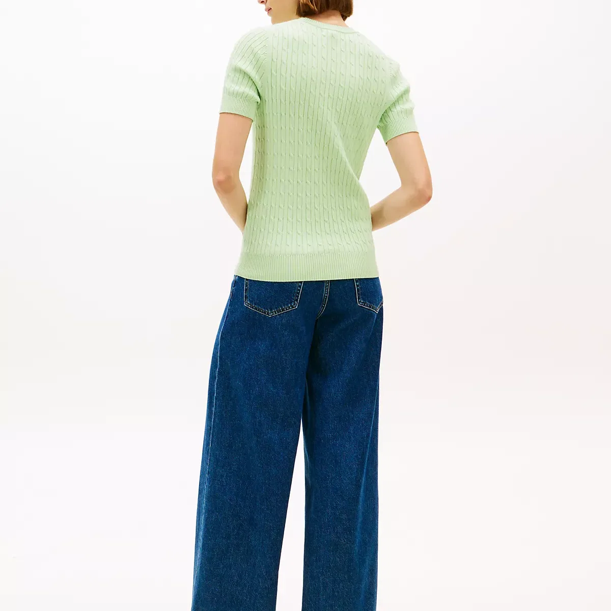 Свитер с круглым вырезом Lime Green Tommy Hilfiger — фото 4