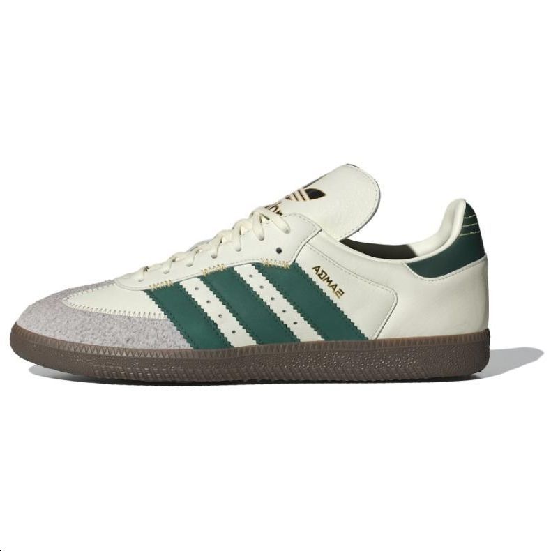 Adidas originals Samba Обувь для скейтбординга унисекс, Белый/Зеленый