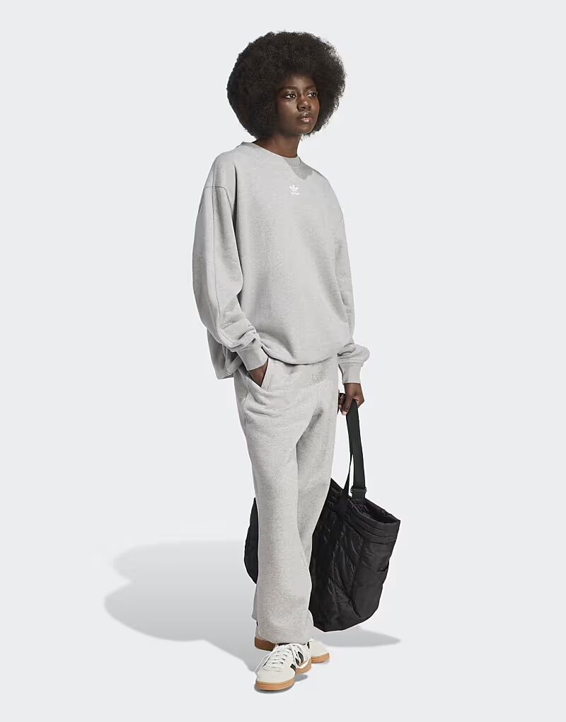 

Толстовка Adidas Originals Essentials свободного кроя из французского трикотажа в средне-сером меланжевом цвете