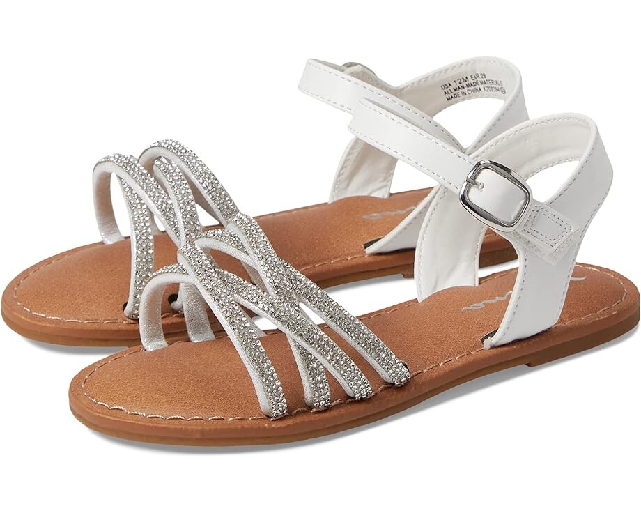 

Сандалии Nina Tangina, цвет White Smooth/Rhinestones