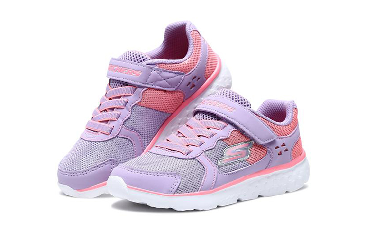 Детские кроссовки для бега Go Run 400 Sparkle Sprinters с амортизацией, износостойкими, дышащими и низким верхом Skechers, фиолетовый/розовый — фото 3