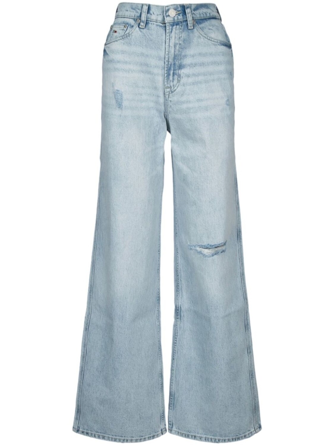 

Потертые джинсы с широкими штанинами Tommy Jeans, синий