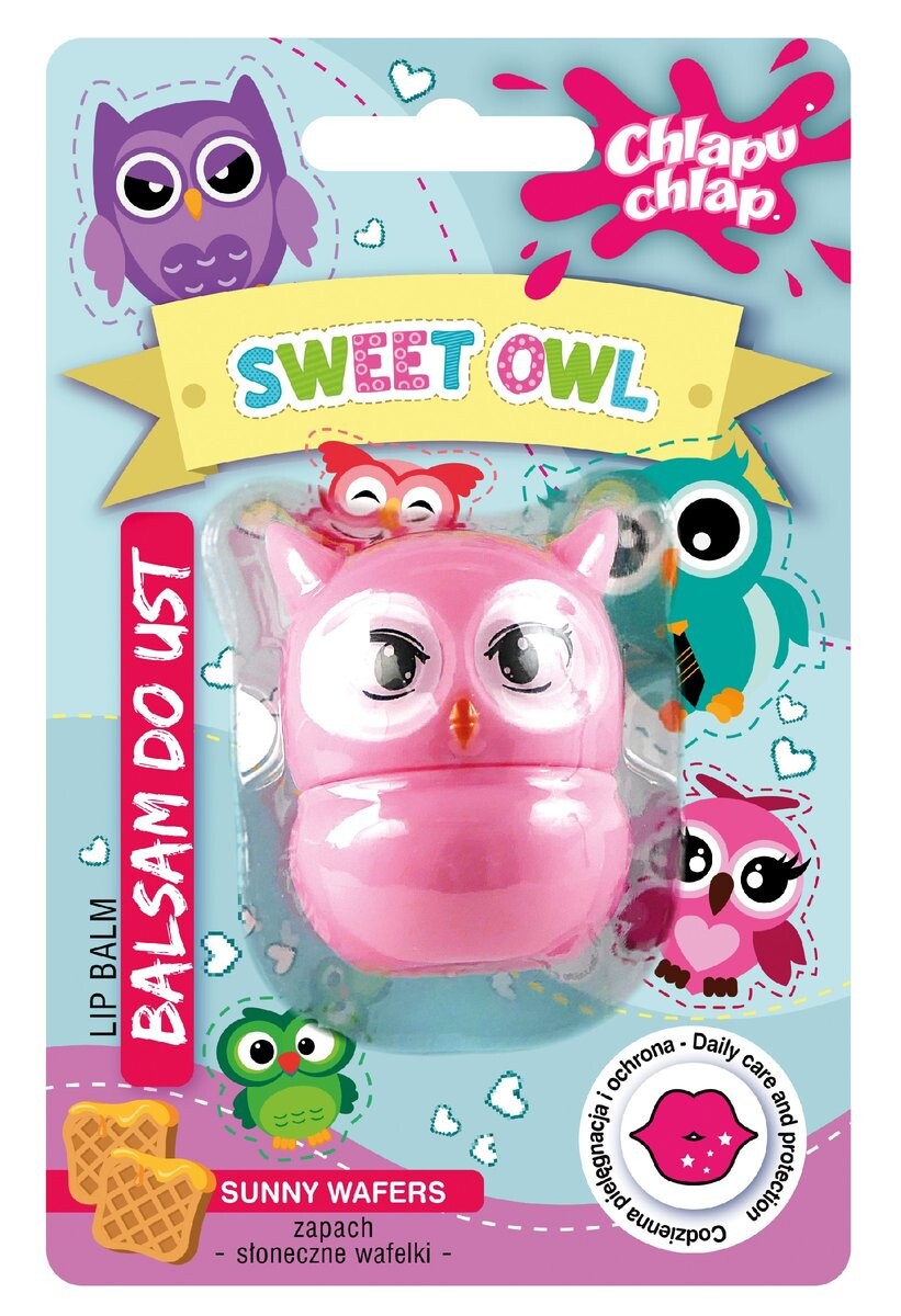 

Chlapu Chlap, Бальзам для губ Sweet Owl (Сова), Солнечные вафли