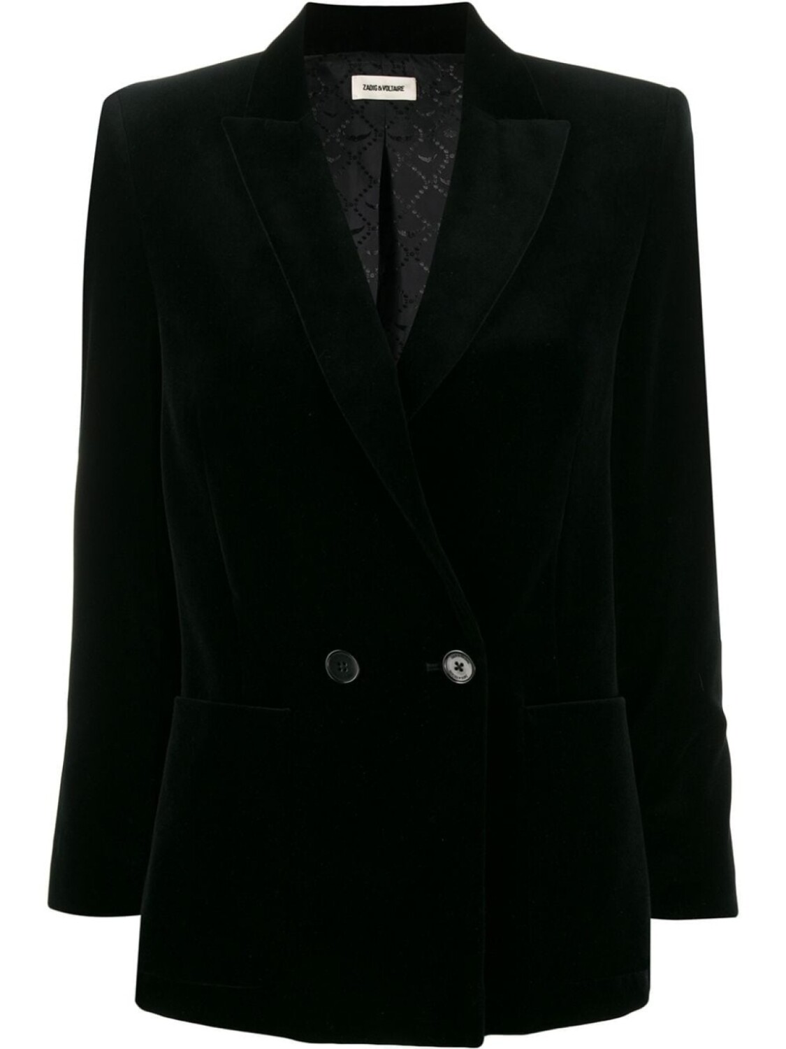 

Zadig&Voltaire бархатный блейзер Visko, черный