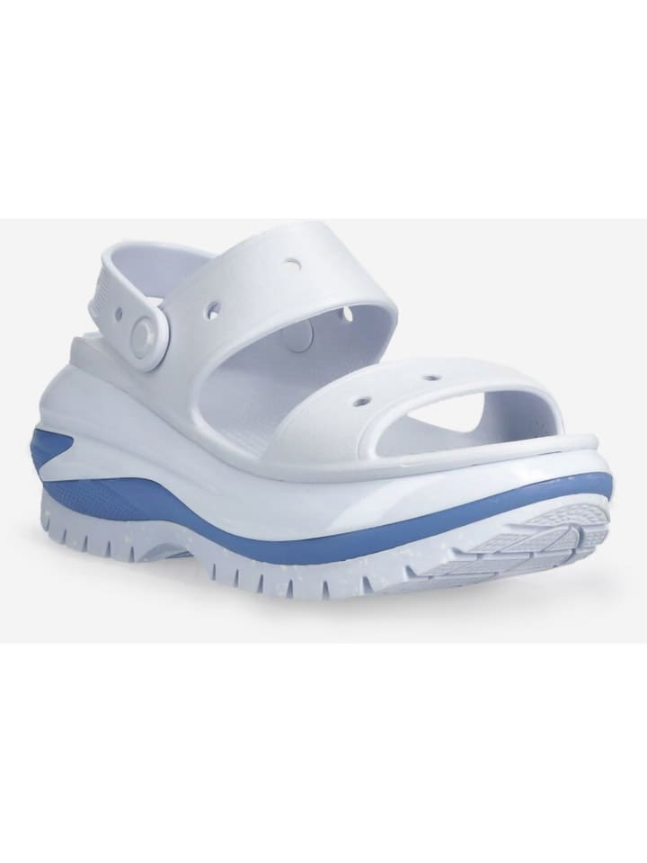Сандалии на плоской подошве Crocs, светло-синий — фото 2