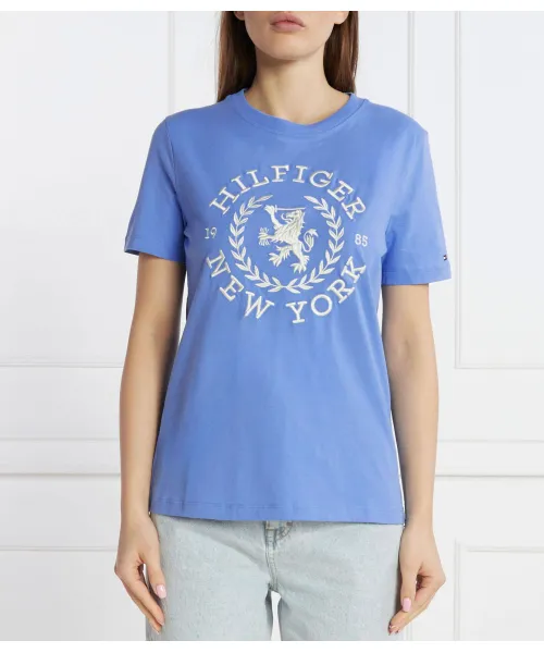 

Футболка reg crest c-nk tee ss Regular fit Tommy Hilfiger, синий