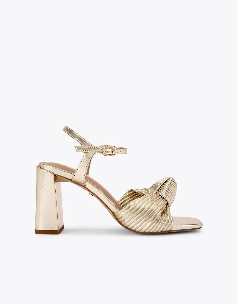 Босоножки на каблуке KG Kurt Geiger Signet в золоте