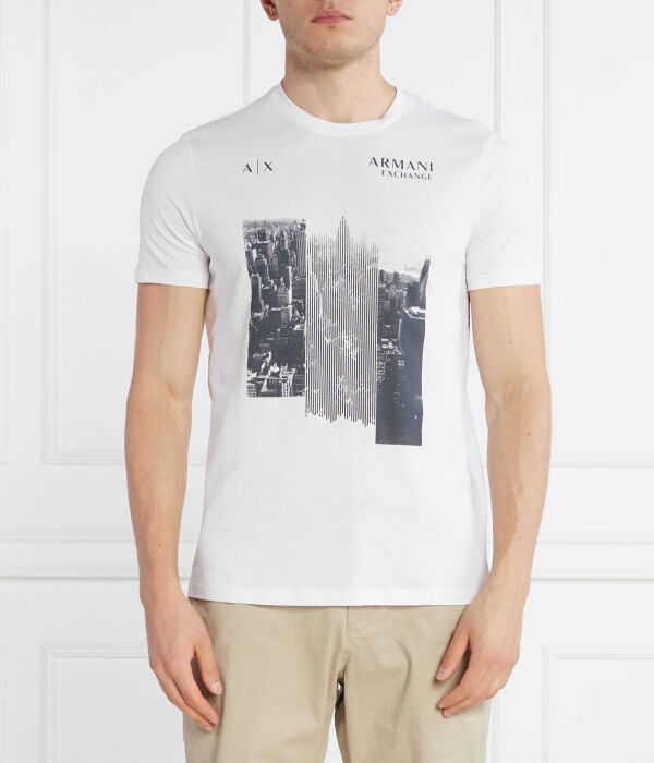 

Футболка мужская Armani Exchange с принтом, белый