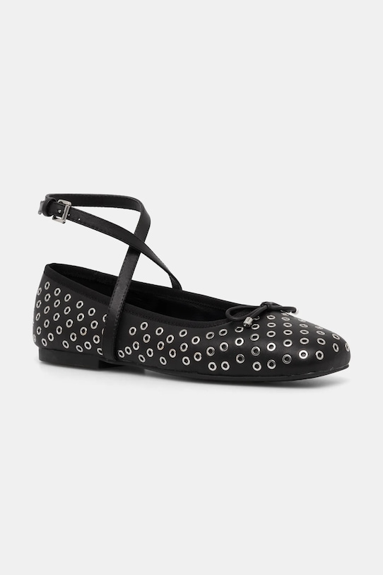 Кожаные балетки Collette Michael Michael Kors, черный