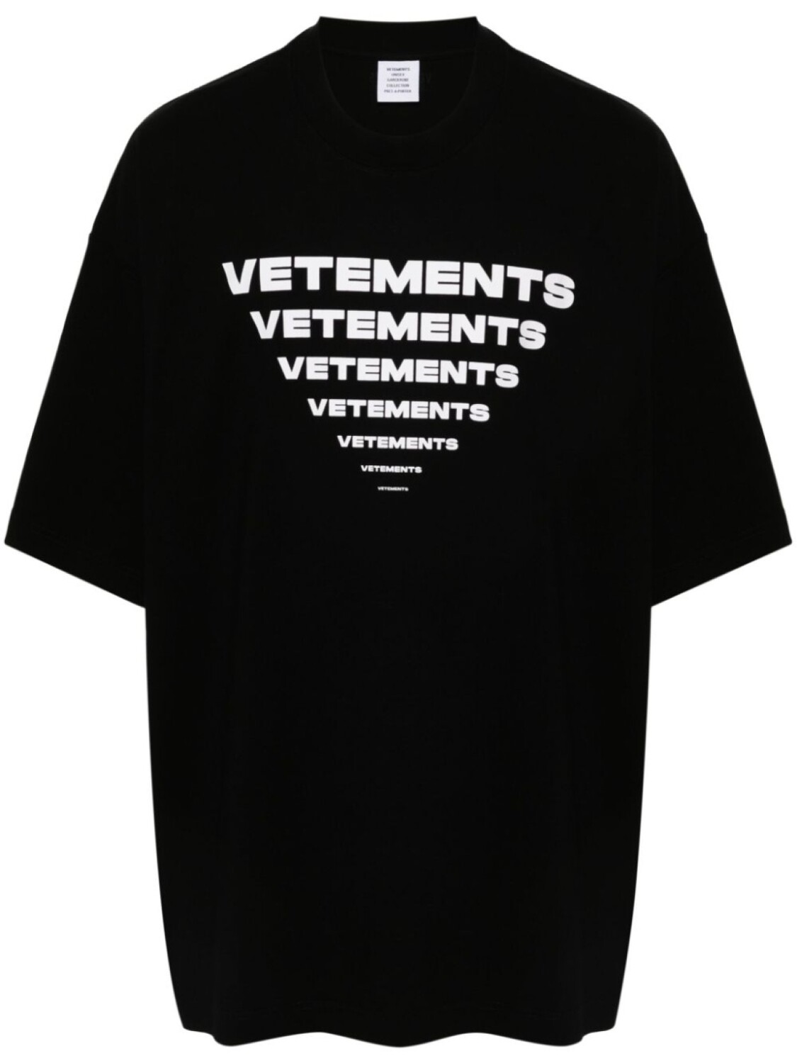 

VETEMENTS футболка с логотипом, черный