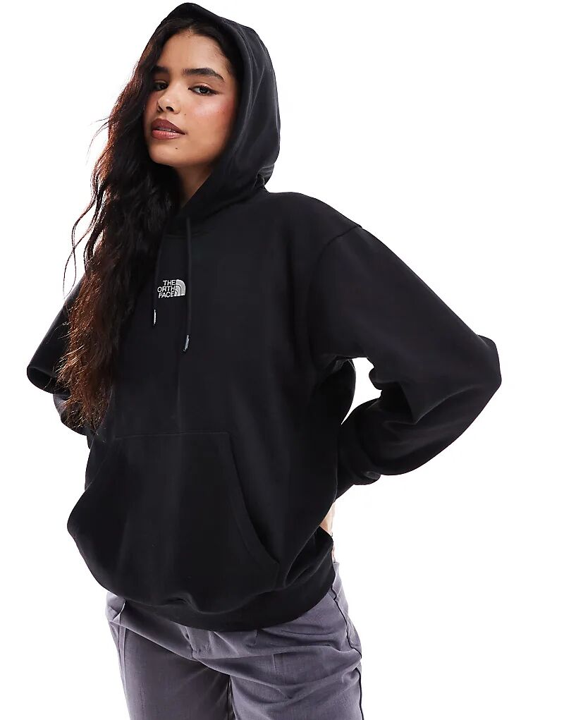 

Толстовка Essential oversize с логотипом черного цвета The North Face
