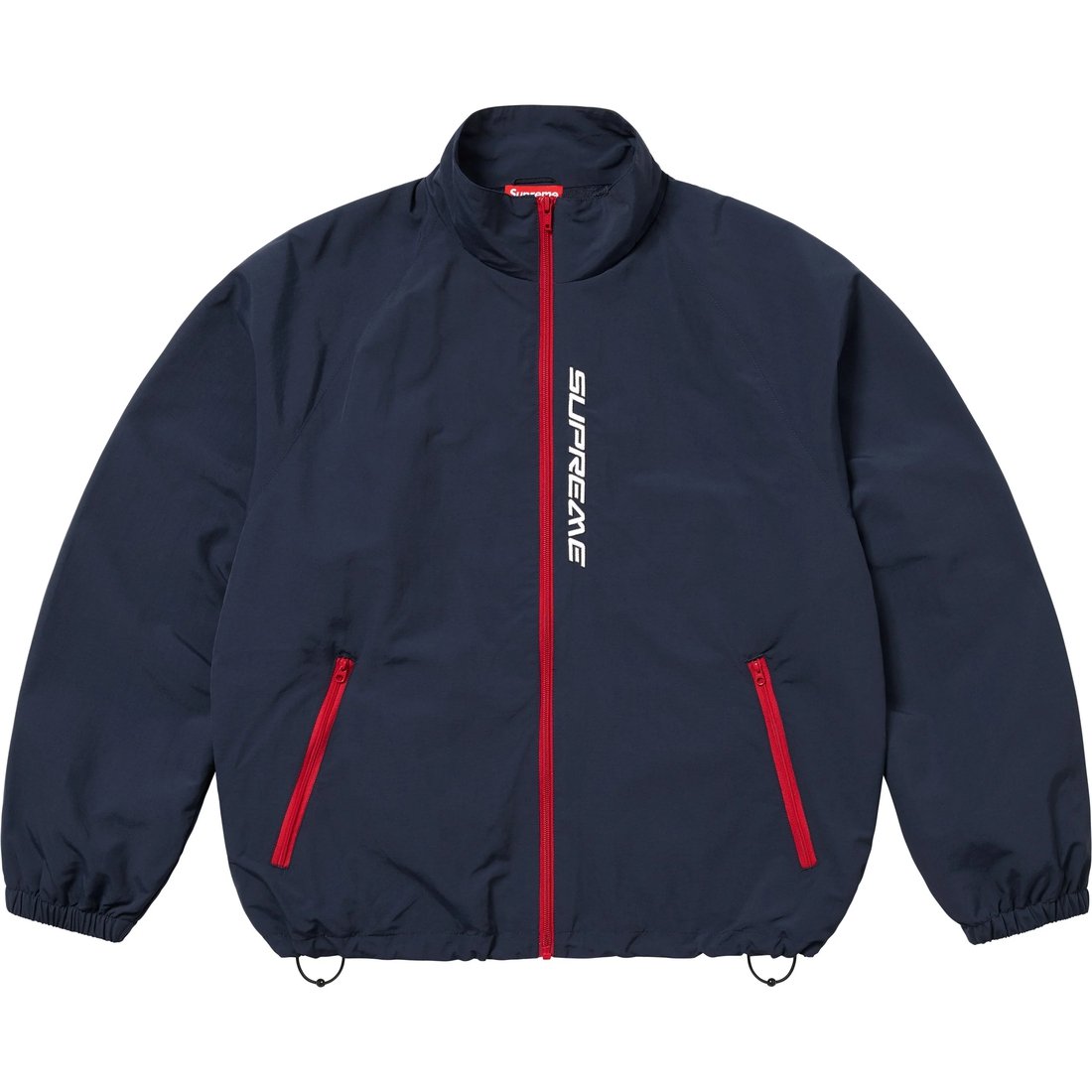 

Supreme Контрастная куртка на молнии с застежкой, Marine Blue/Navy