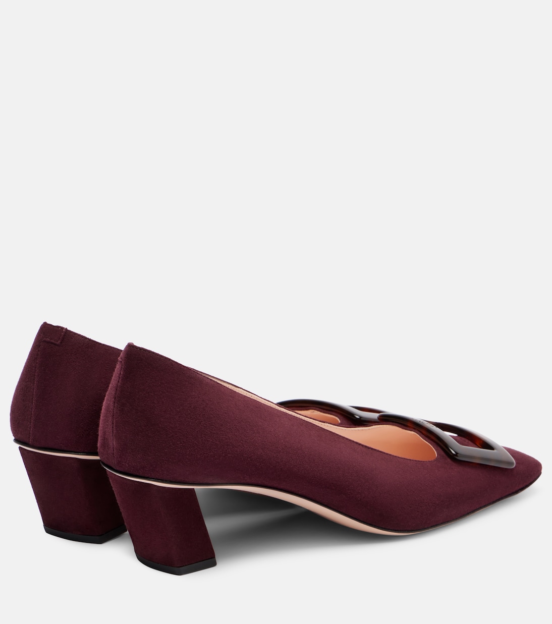 Балетки Belle Vivier 45 из замши Roger Vivier, Kraft Chiaro — фото 2