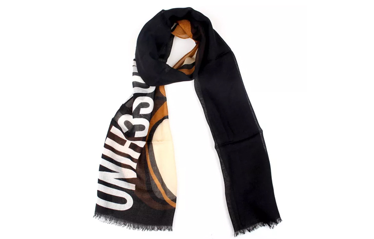 

MOSCHINO Шелковый шарф Unisex Black