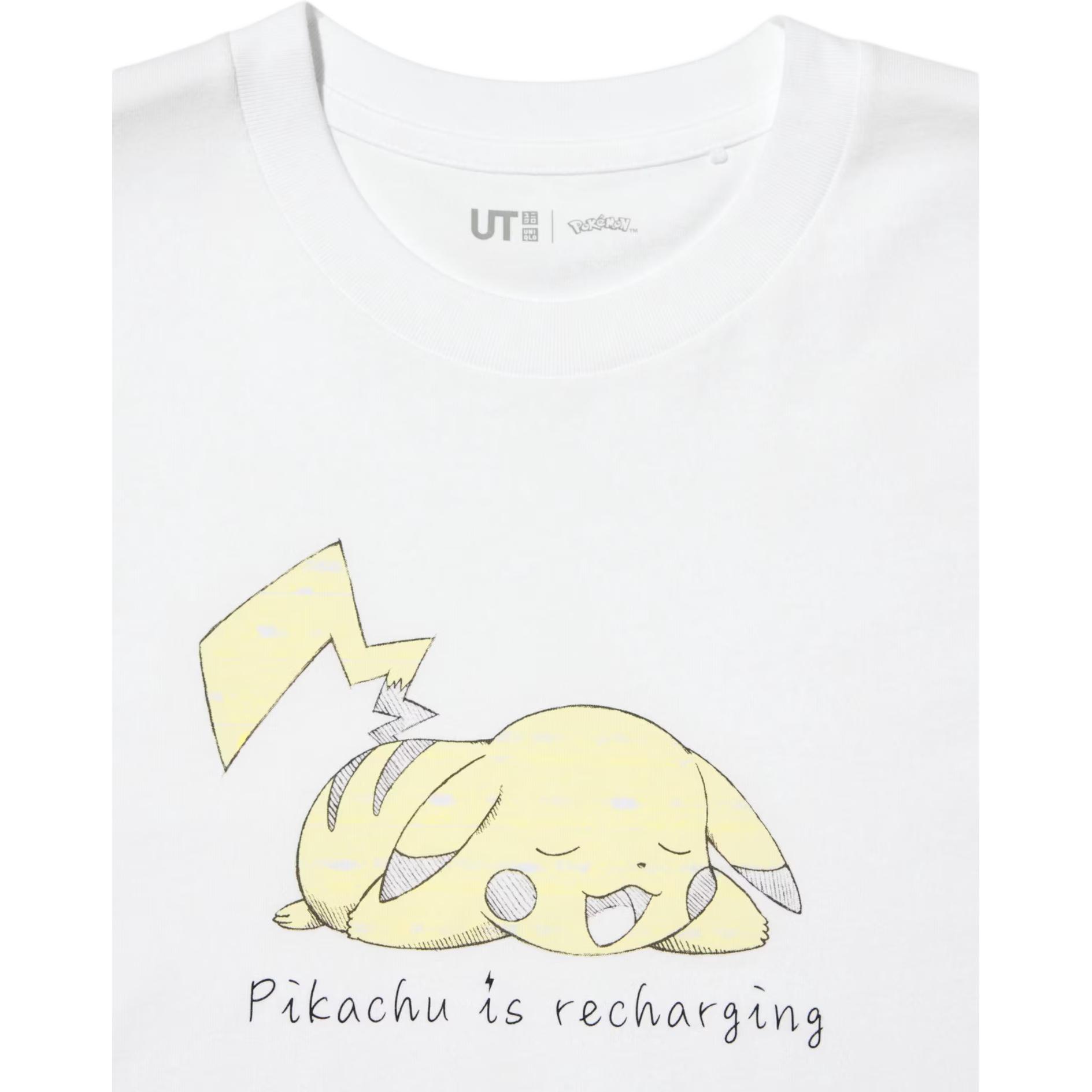 UNIQLO Футболка Pokémon Collaboration SS25 мужская white — фото 3