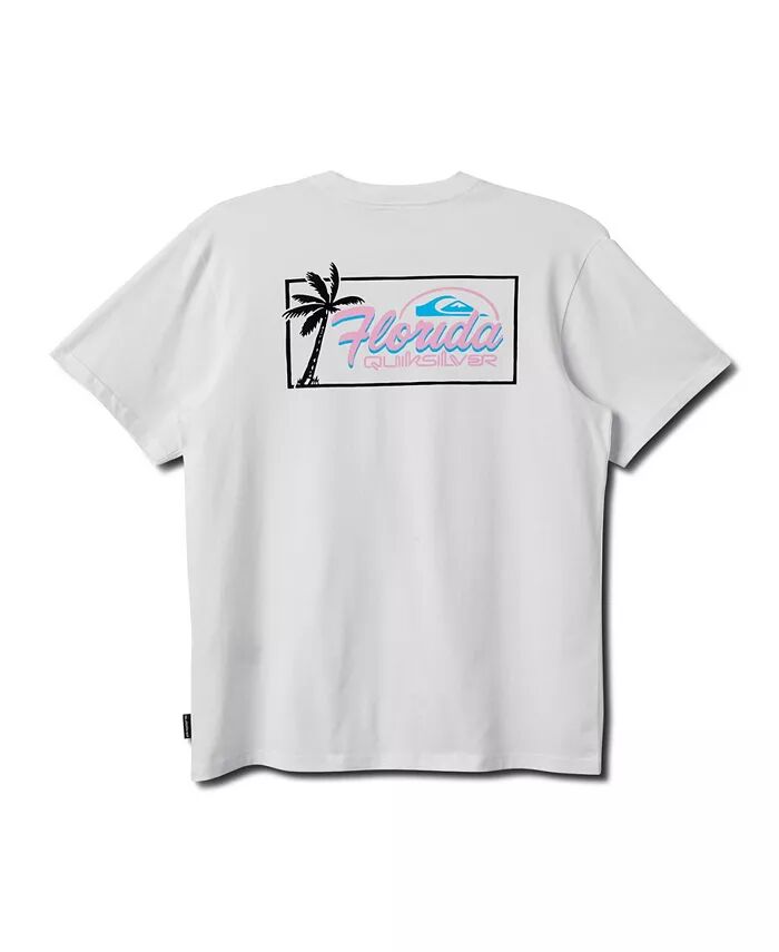 

Мужская футболка с коротким рукавом Florida Palm Badge Quiksilver, белый