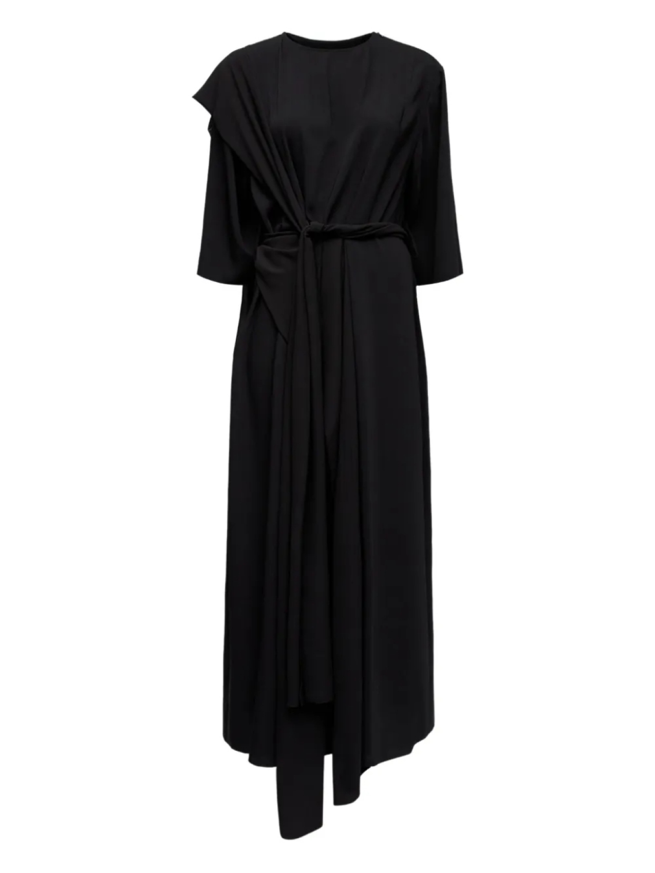 

MM6 Maison Margiela платье миди асимметричного кроя, черный