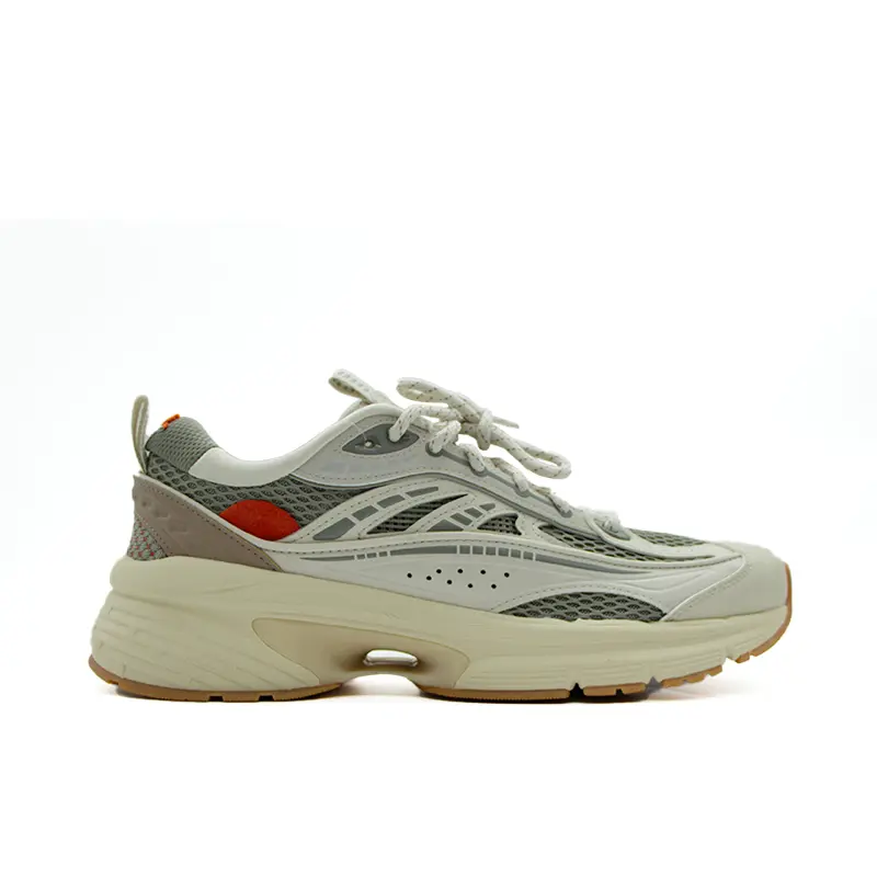 Кроссовки LINING Comet LITE Lifestyle Shoes Men Low-top Pearly White/withered Grass Grey, белый — фото 2