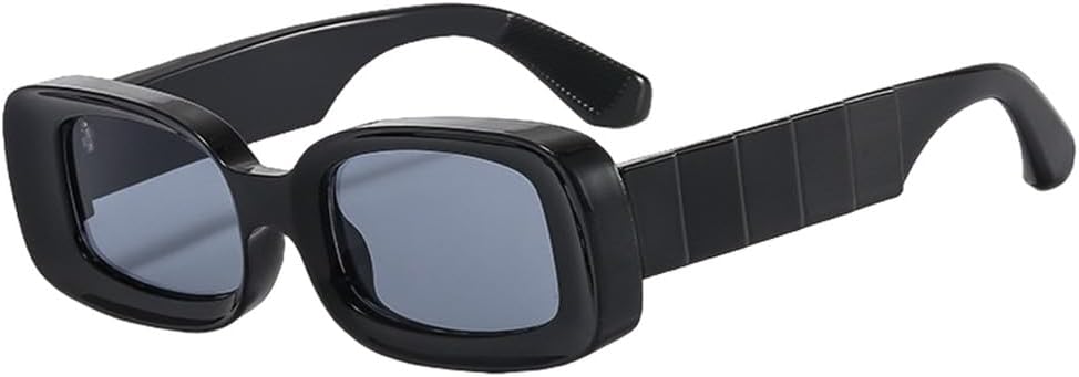 

Маленькие солнцезащитные очки для женщин, мужские солнцезащитные очки для путешествий, прямоугольные солнцезащитные очки в винтажном стиле с защитой от УФ-излучения UV400 TVTBBVV, 1