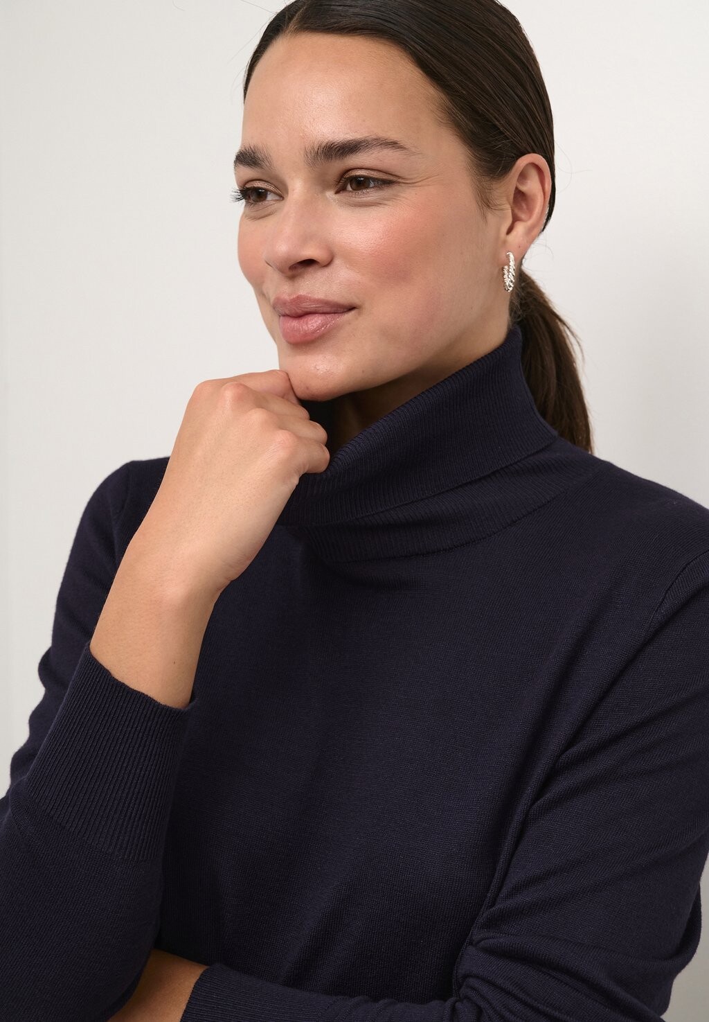 

Джемпер ASTRID ROLL NECK Kaffe, фиолетовый