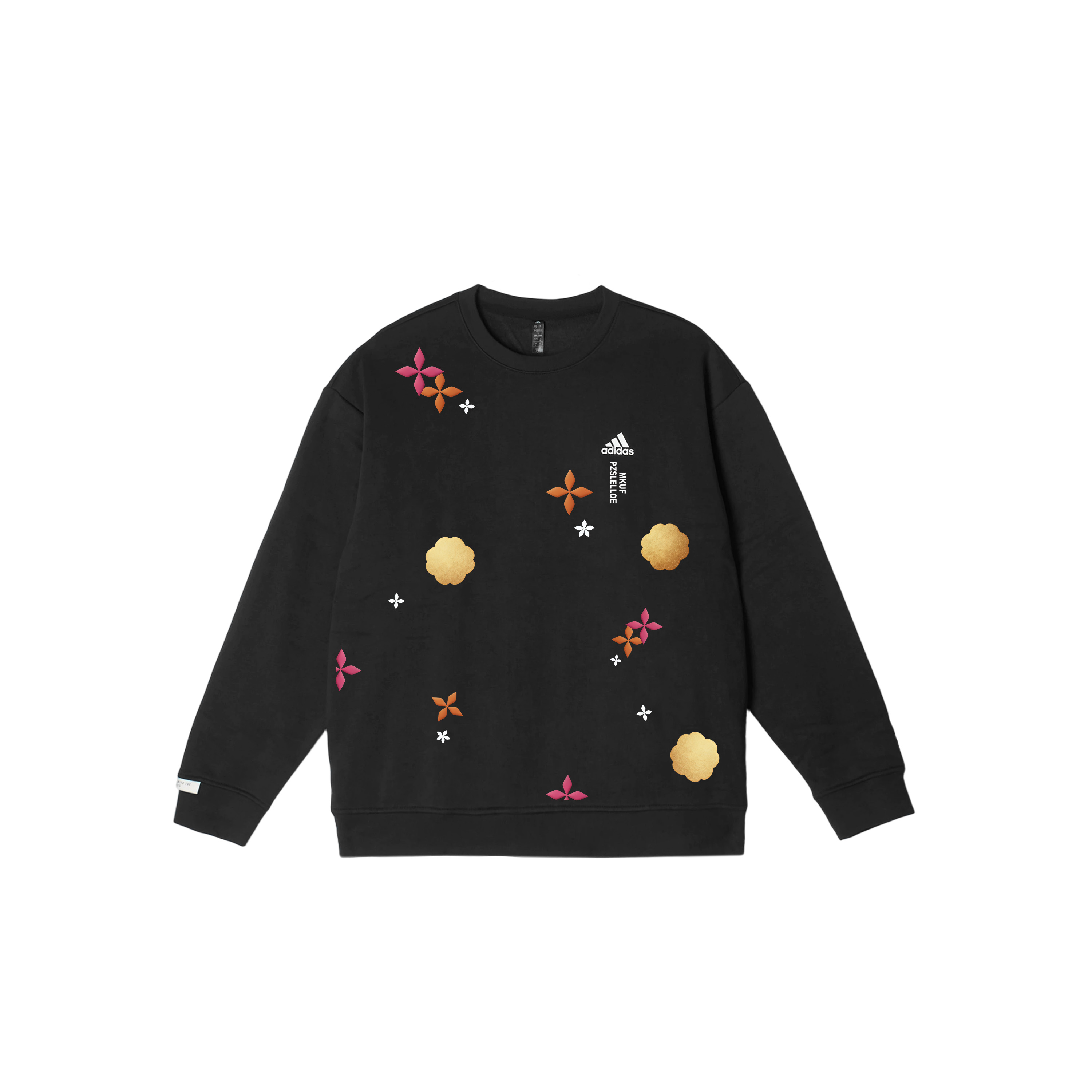 

Adidas Толстовки LABEL унисекс, черные, с круглым вырезом, средней толщины