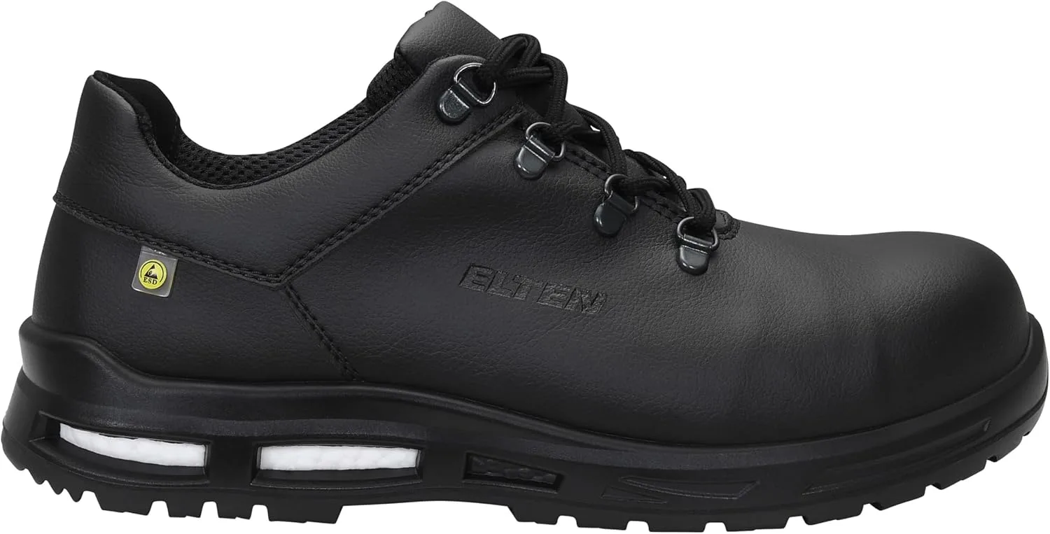 Защитные ботинки ELTEN Brandon XXTM Black Low ESD S3S, женские и мужские, текстильные, с композитным защитным носком (легче стального), легкие, классические, черный — фото 2