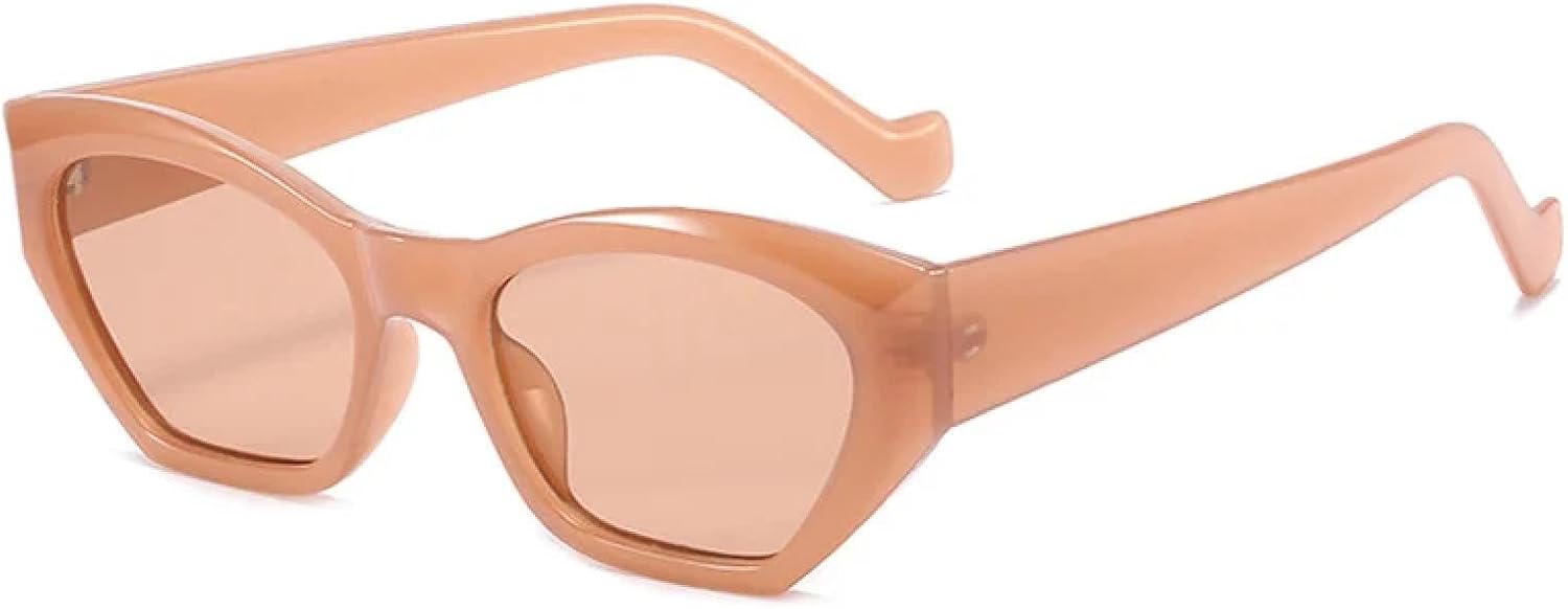 

Солнцезащитные очки с защитой от УФ-излучения UV400 | Маленькие светло-зеленые «кошачий глаз» | Для женщин и мужчин, для занятий спортом на открытом воздухе и вождения DSVIGF, Brown