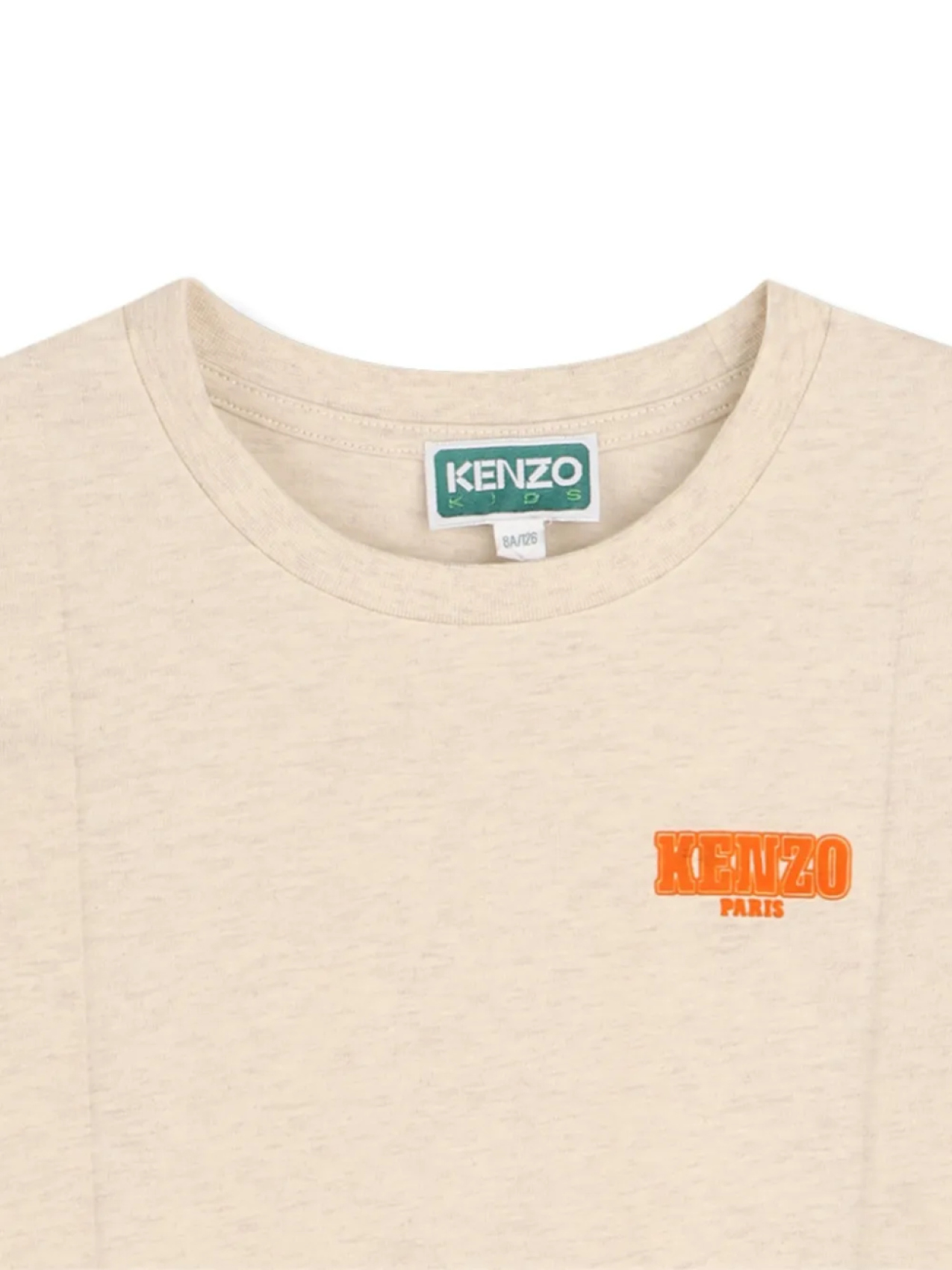 Kenzo Kids плиссированная футболка, нейтральный — фото 2