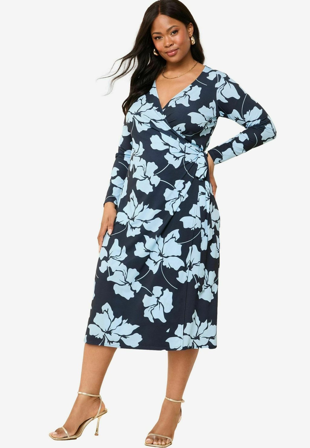 

Платье из джерси LONG SLEEVE MIDI Friends Like These, синий