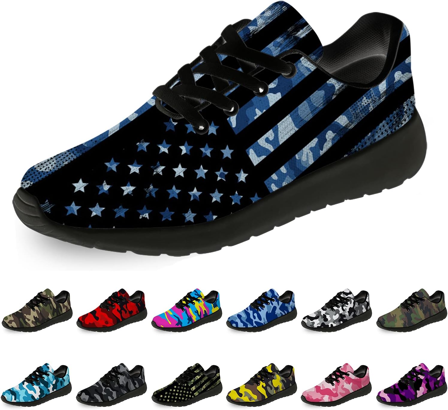 

Кроссовки Horethy унисекс с камуфляжным принтом для женщин и мужчин, дышащие и легкие, для любых случаев, Multi6310