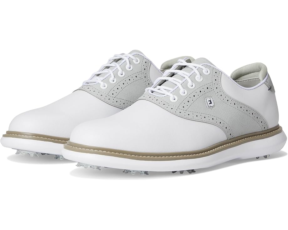 

Мужские кроссовки для гольфа FootJoy Traditions предыдущего сезона, White/Grey/White