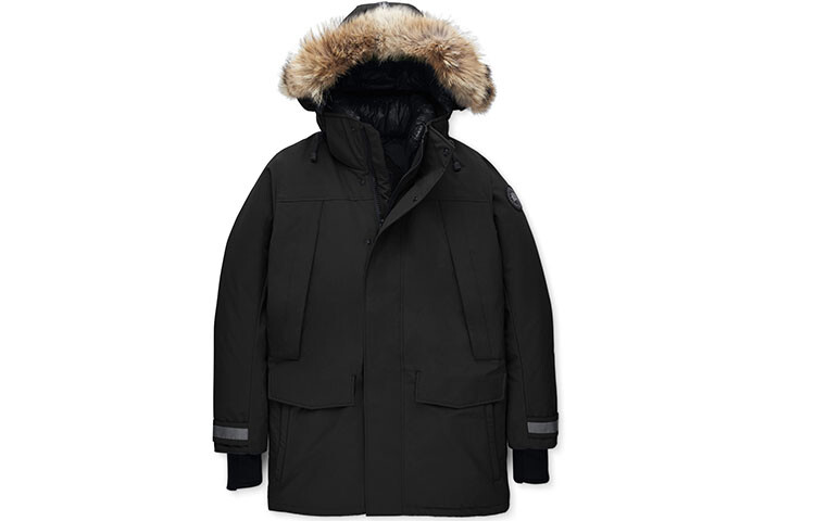 

Мужской пуховик Canada Goose, темно-синий