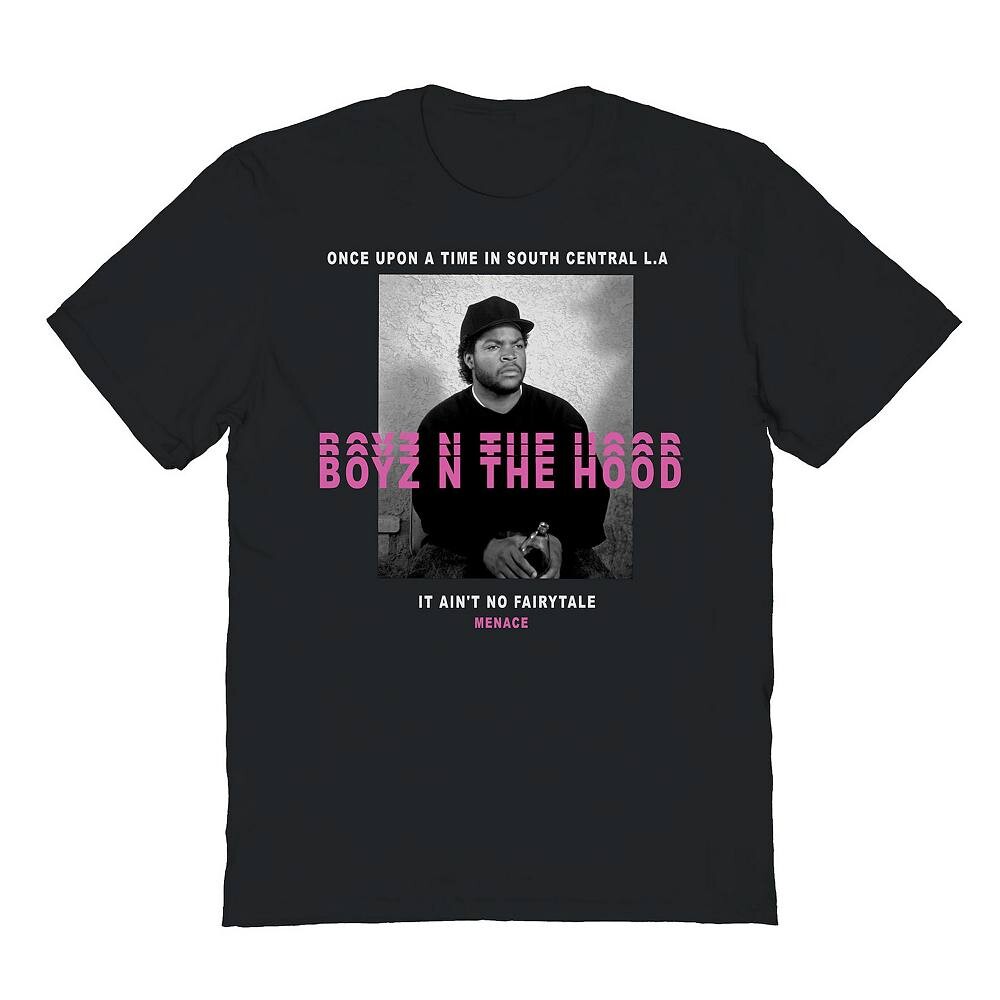 

Мужская футболка с рисунком Boyz N The Hood Menace Licensed Character, черный