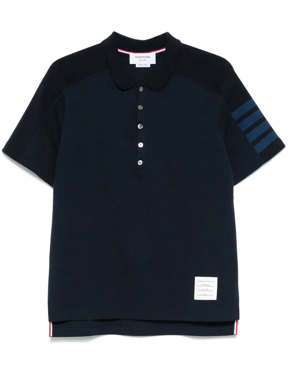 

Рубашка поло с полосками 4-Bar THOM BROWNE, синий