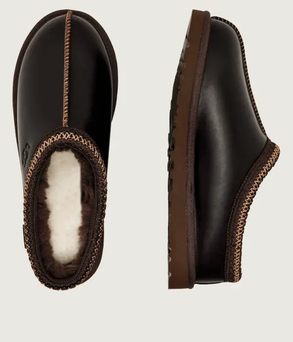 Кожаные сандалии-мюли M TASMAN Ugg, коричневый — фото 4