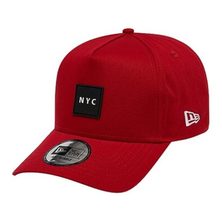 

Резиновые бейсболки унисекс red New Era, красный