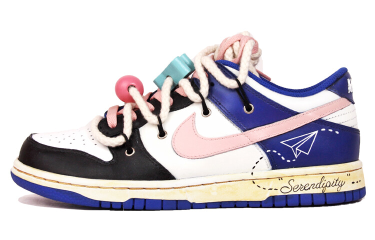 

Кроссовки для скейтбординга Dunk унисекс с низким верхом, черный/розовый Nike