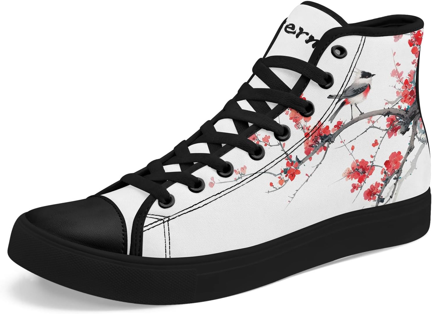 

Высокие кеды на платформе AWSOLE с китайской тушью для мужчин и женщин, черные, белые и красные, модные, дышащие, повседневные прогулочные обувь