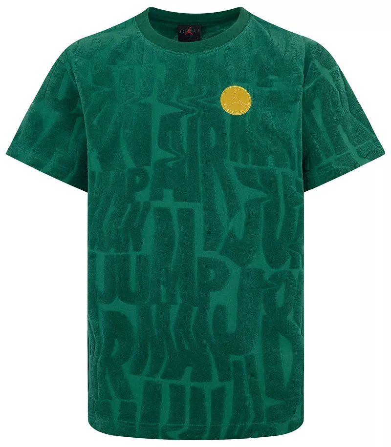 

Терри-футболка Jordan для мальчиков Fuel Up, Cool Down, цвет Pine Green
