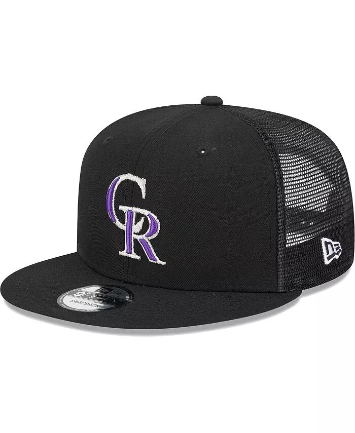 

Мужская черная бейсболка Trucker 9FIFTY Snapback цвета команды Colorado Rockies New Era