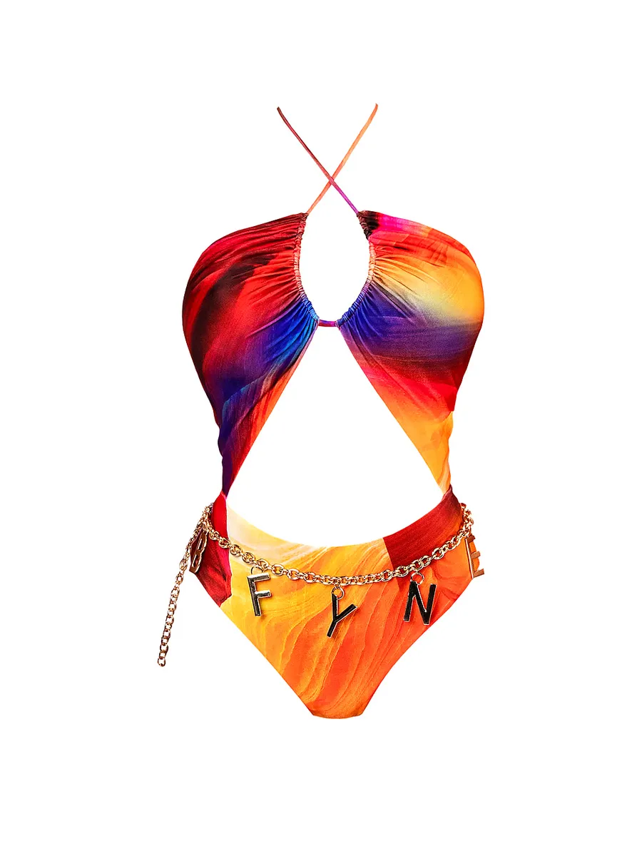 

Сплошной купальник Quinn Bfyne, цвет Sunset Print