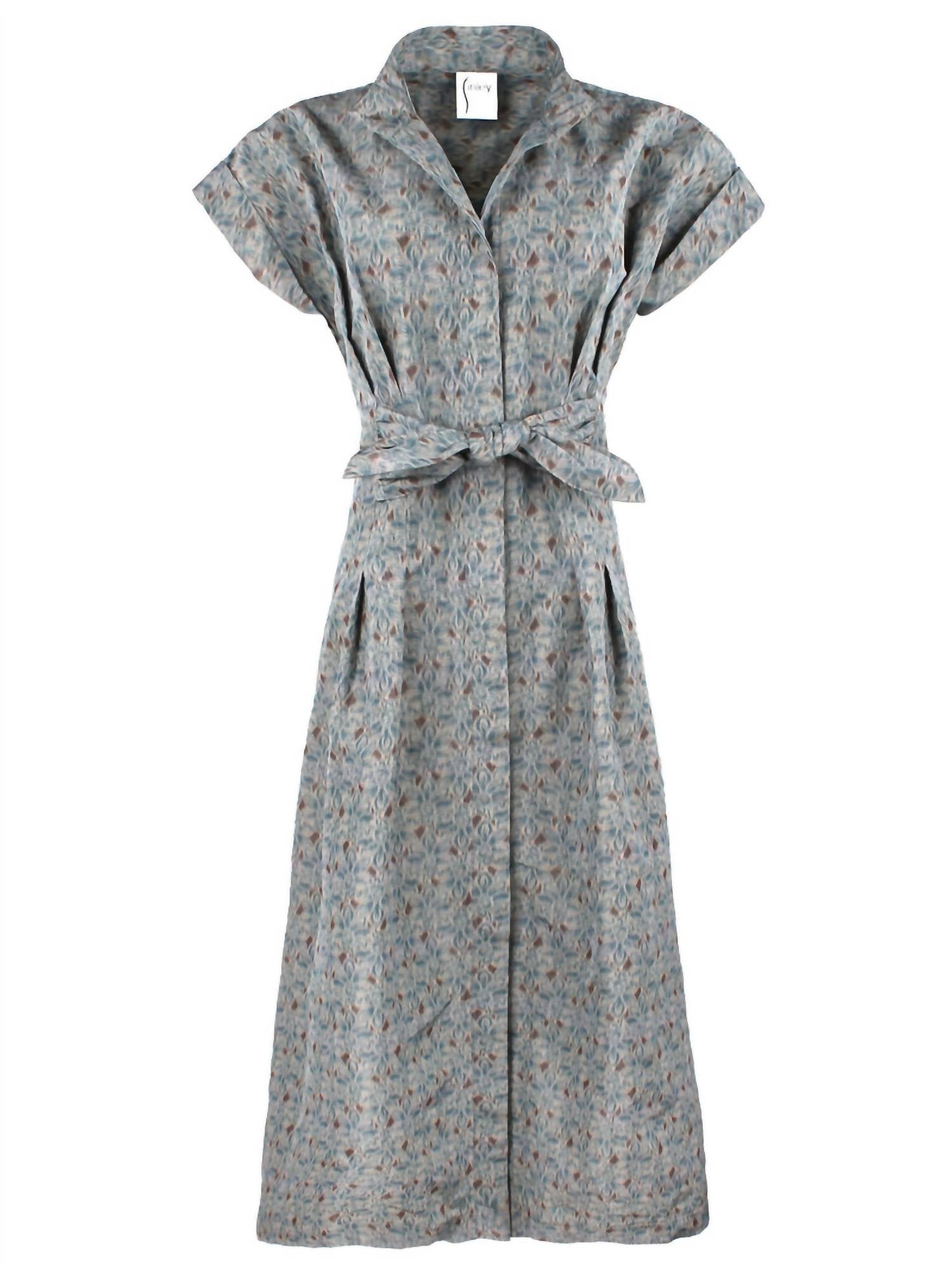 

Длинное платье Rocky Tie Front в цвете Teal Multi Finley