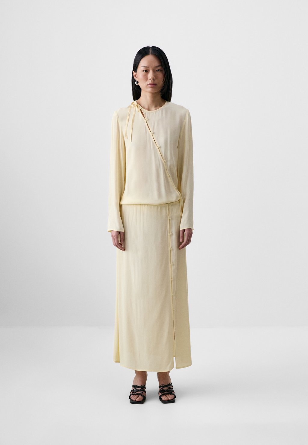

Юбка с запахом SANONA SKIRT - Maxi skirt Samsøe Samsøe, светло-желтый