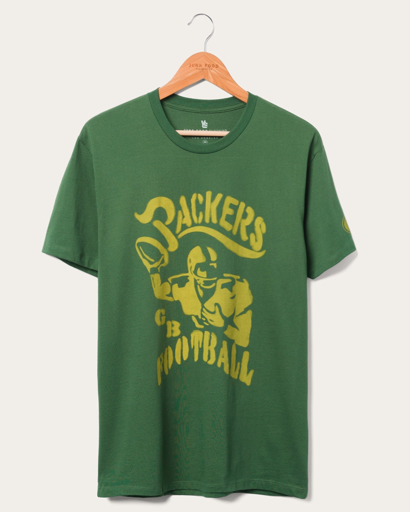

Футболка фаната франшизы Packers NFL Junk Food Clothing, цвет hunter