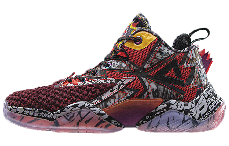 

PEAK Мужские баскетбольные кроссовки высокие красные черные