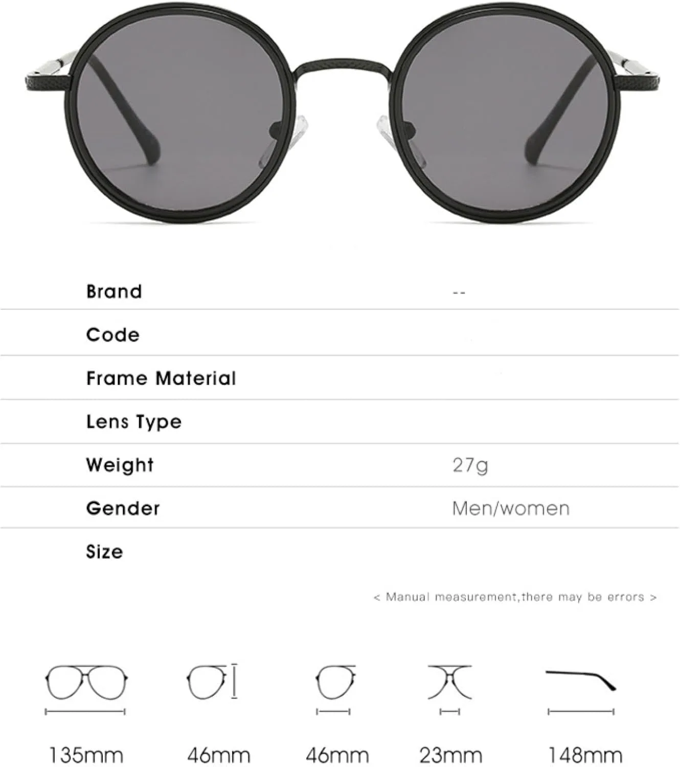 

Роскошные винтажные зеркальные солнцезащитные очки для женщин и мужчин, классические круглые, с защитой от УФ-излучения UV400, металлическая оправа TKKTLLT, C2