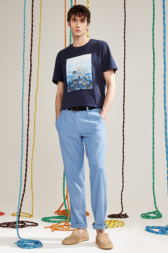 

Хлопковая футболка Medicine, темно-синий