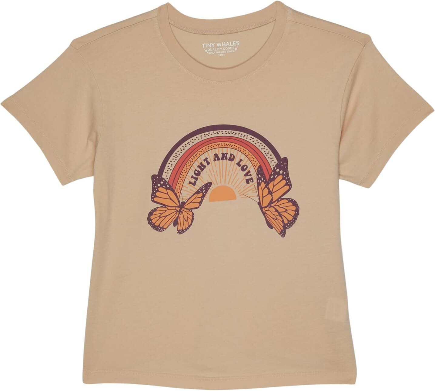 

Футболка Tiny Whales Light and Love Boxy Tee, цвет Clay