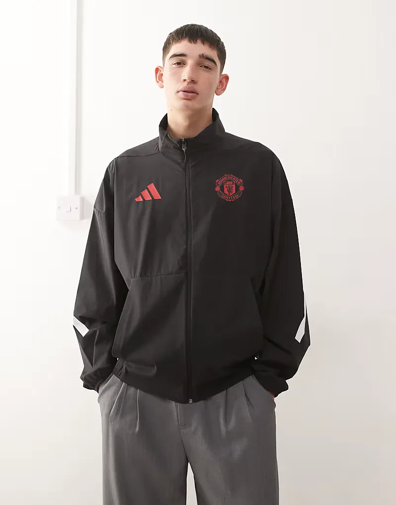 Куртка Adidas Performance Football Manchester United 25/26 Anthem, черный